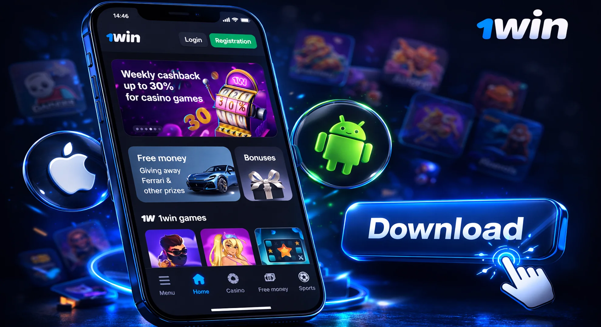1win App — All the Excitement Right on Your Smartphone