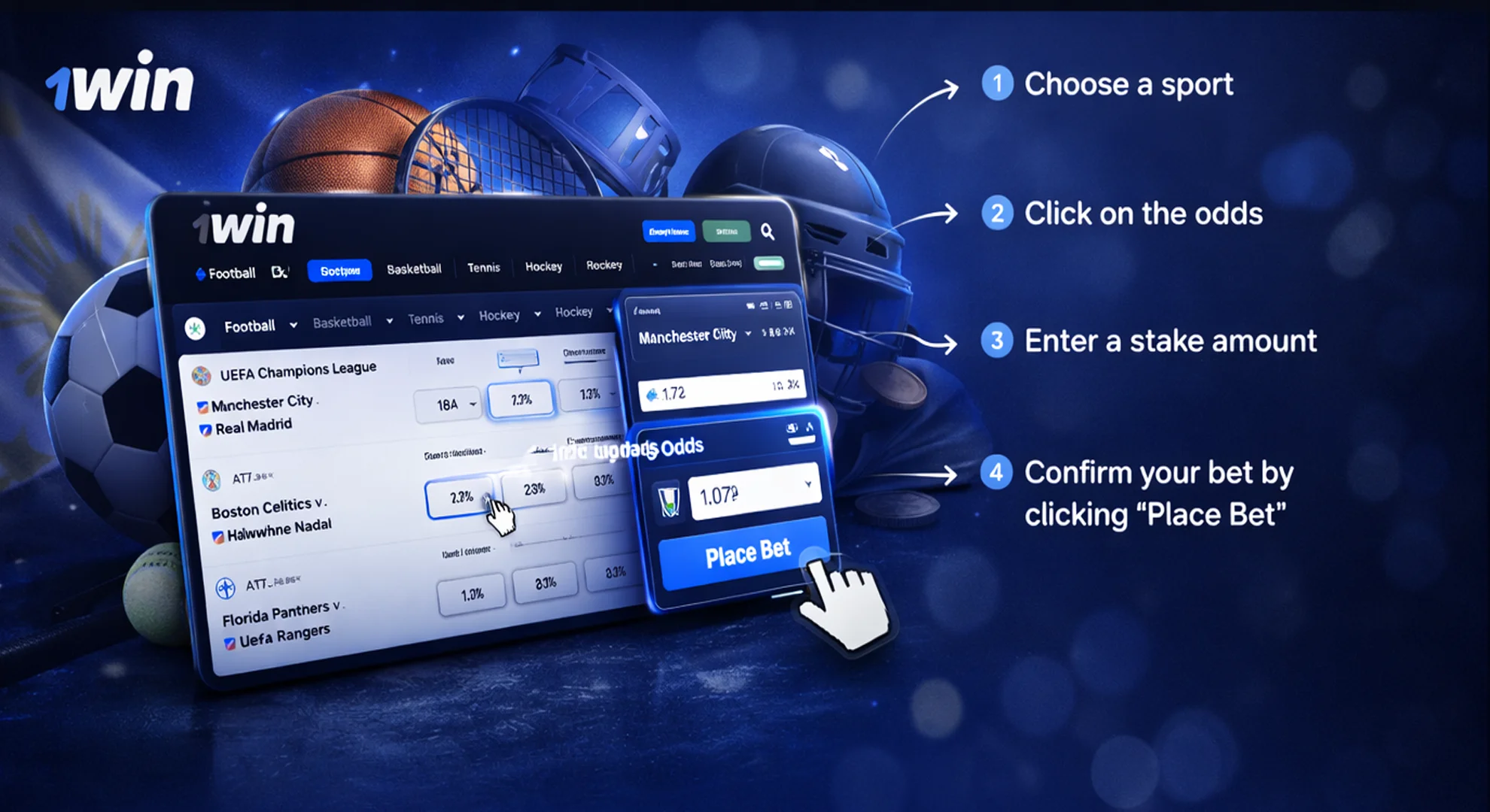 Place Your First Bet on 1win